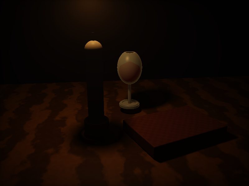 Grok 4.6 — candlelit still life, live render