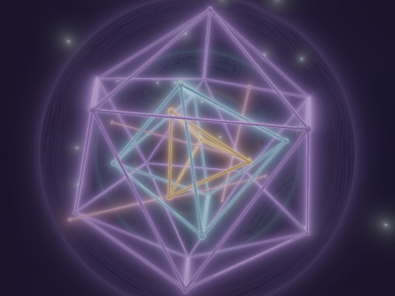 DeepSeek V4 Pro — Primordial Lattice, live render