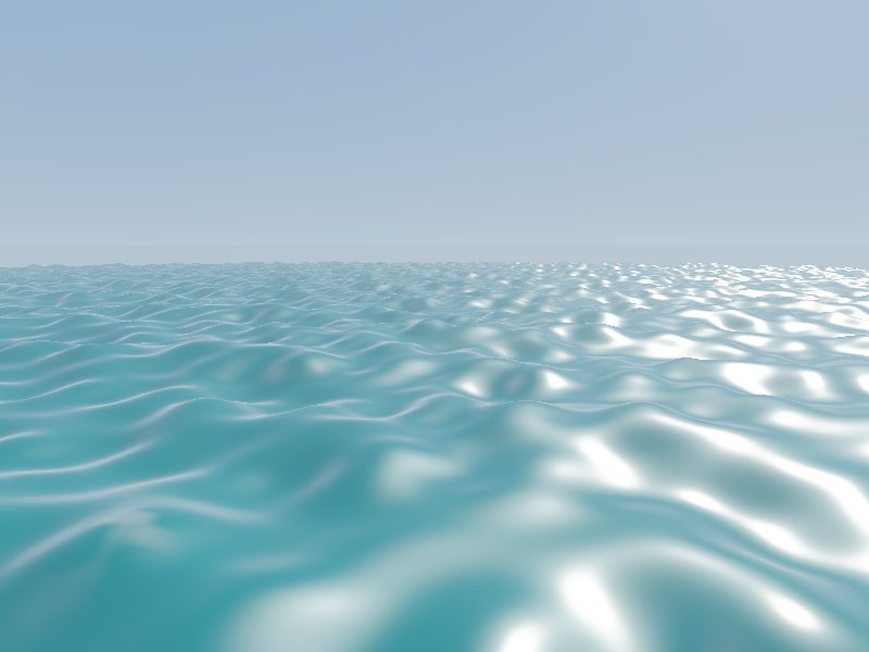 DeepSeek V4 Pro — endless ocean day cycle, live render