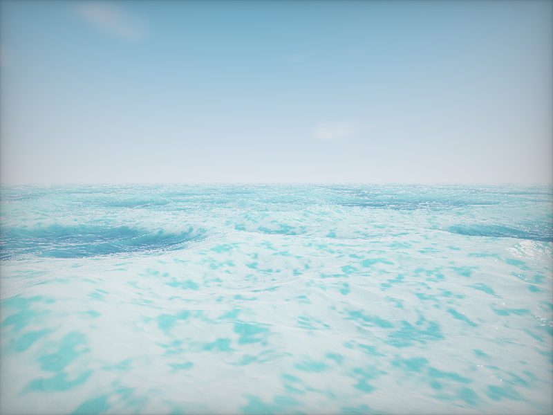 Fable 5 — endless ocean day cycle, live render