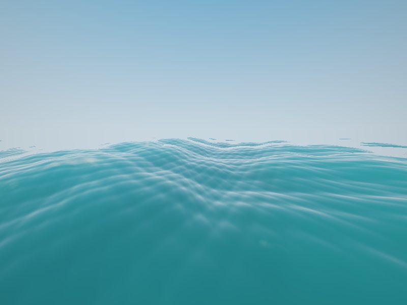 GPT-5.6 Sol — endless ocean day cycle, live render