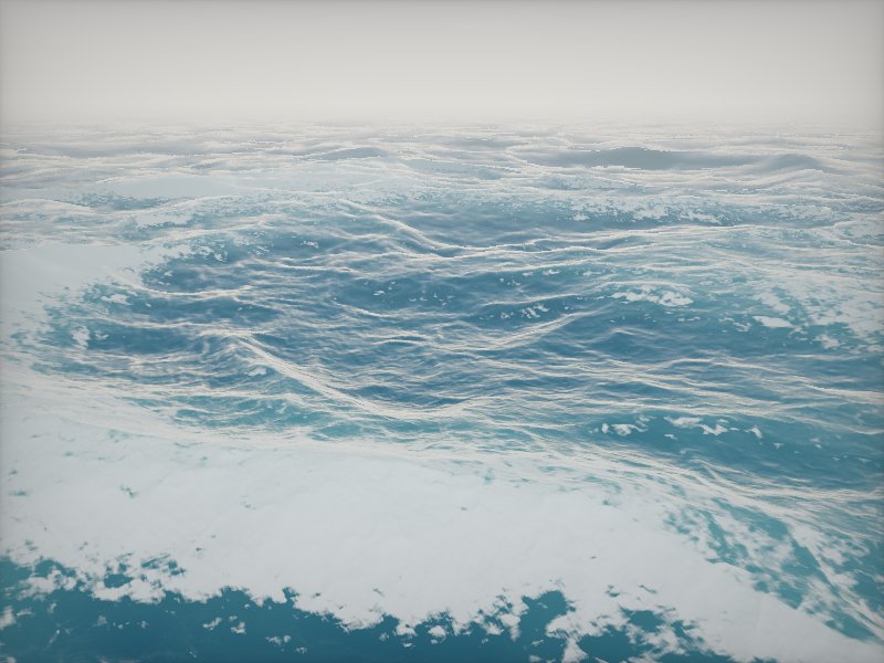 Fable 5 — hyperrealistic ocean, de-hinted prompt, live render