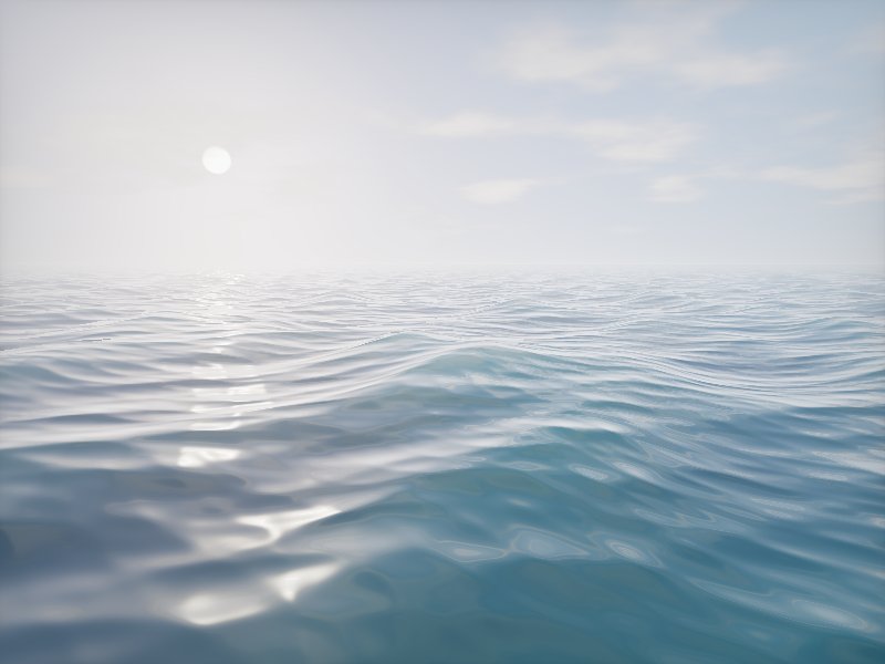 Fable 5.1 — hyperrealistic ocean, de-hinted prompt, live render