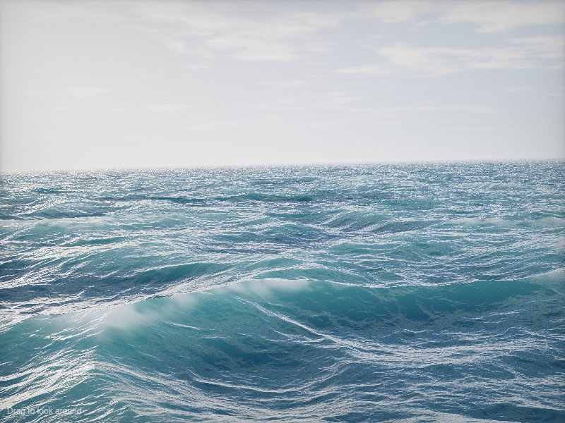 Claude Opus 5.5 — hyperrealistic ocean, de-hinted prompt, live render